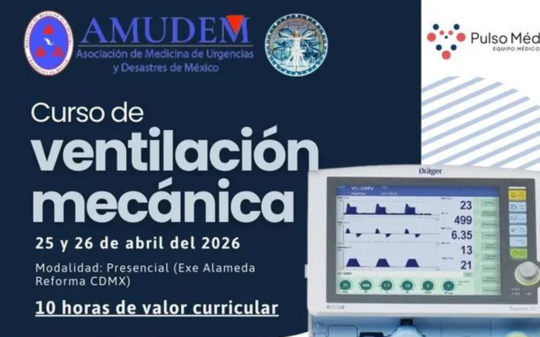 PRÓXIMAMENTE: Curso de Ventilación Mecánica avalado por AMUDEM