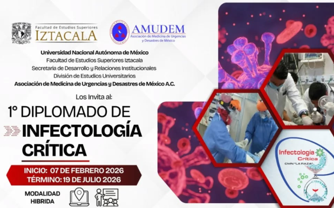 AMUDEM avala Diplomado en Infectología Crítica: formación para el manejo del paciente crítico con infecciones