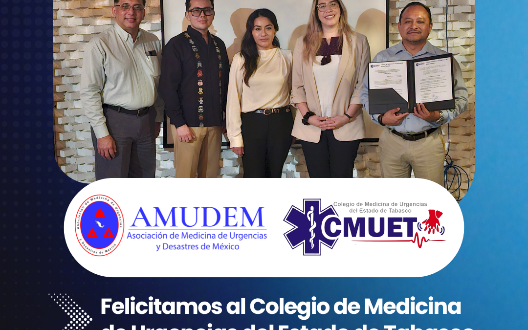 Nueva mesa directiva del CMUET 2026–2028: fortaleciendo la medicina de urgencias desde Tabasco